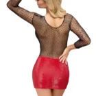 Red short mini skirt