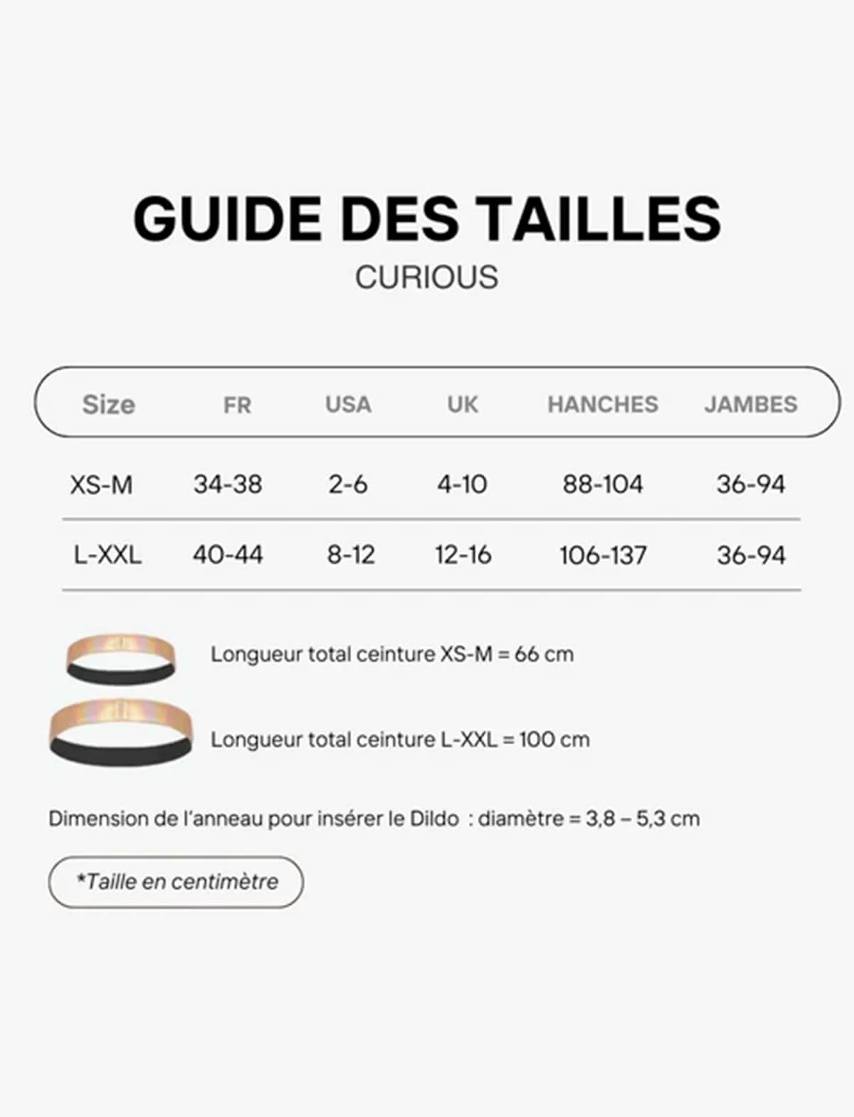 Strap on me Faux Leather Harness Sizes